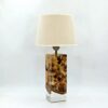 lampa stołowa z drewna oliwnego i żywicy – oxo (b57)