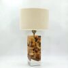 lampa stołowa z drewna oliwnego i żywicy – oxo (b57)